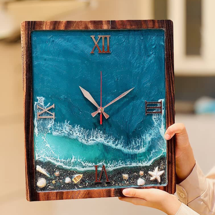 ساعت دیواری رزین اپوکسی 