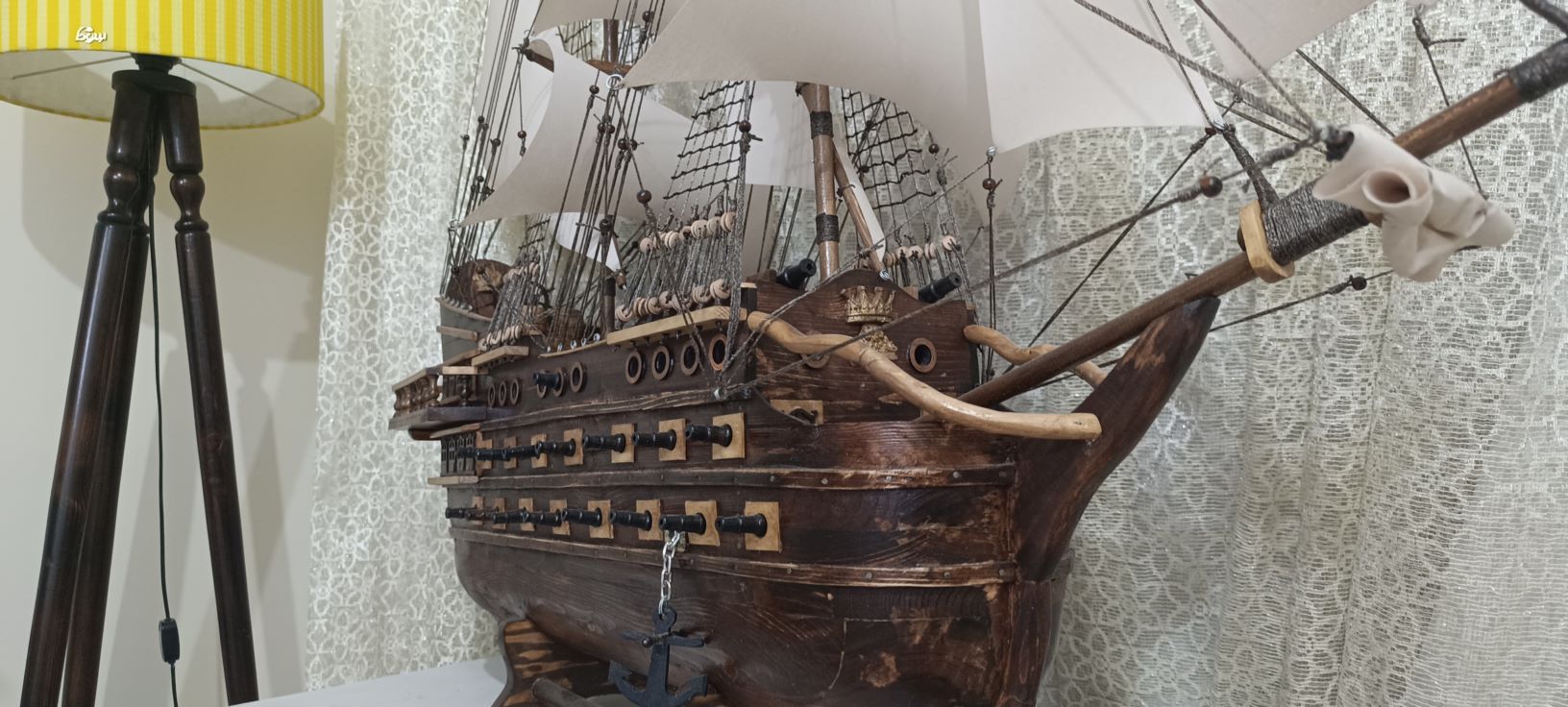 ماکت کشتی چوبی