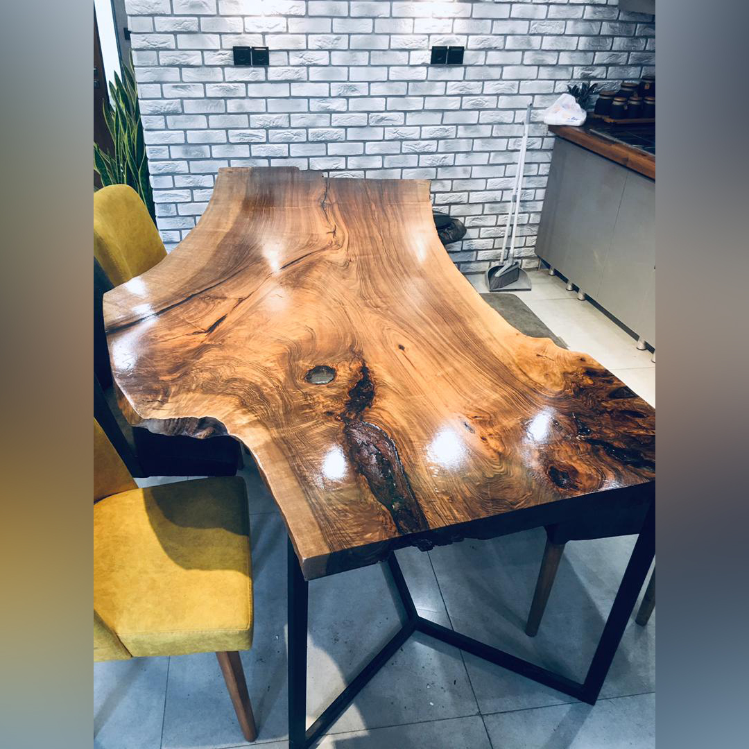 میز ناهار خوری چوبی روستیک
