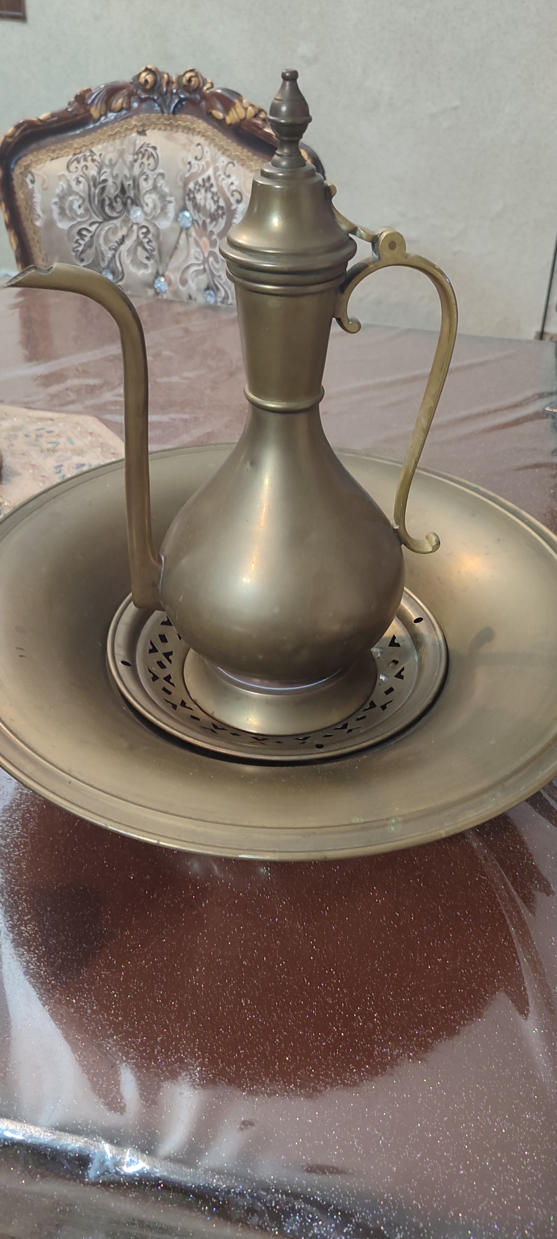 ست لگن مسی قدیمی آنتیک قدمت صدسال