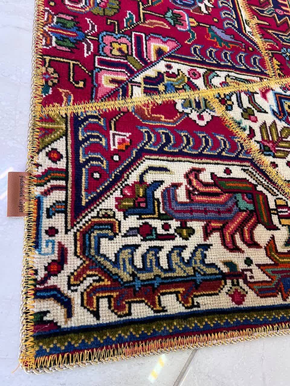 فرش چهل تیکه دستبافت اصیل