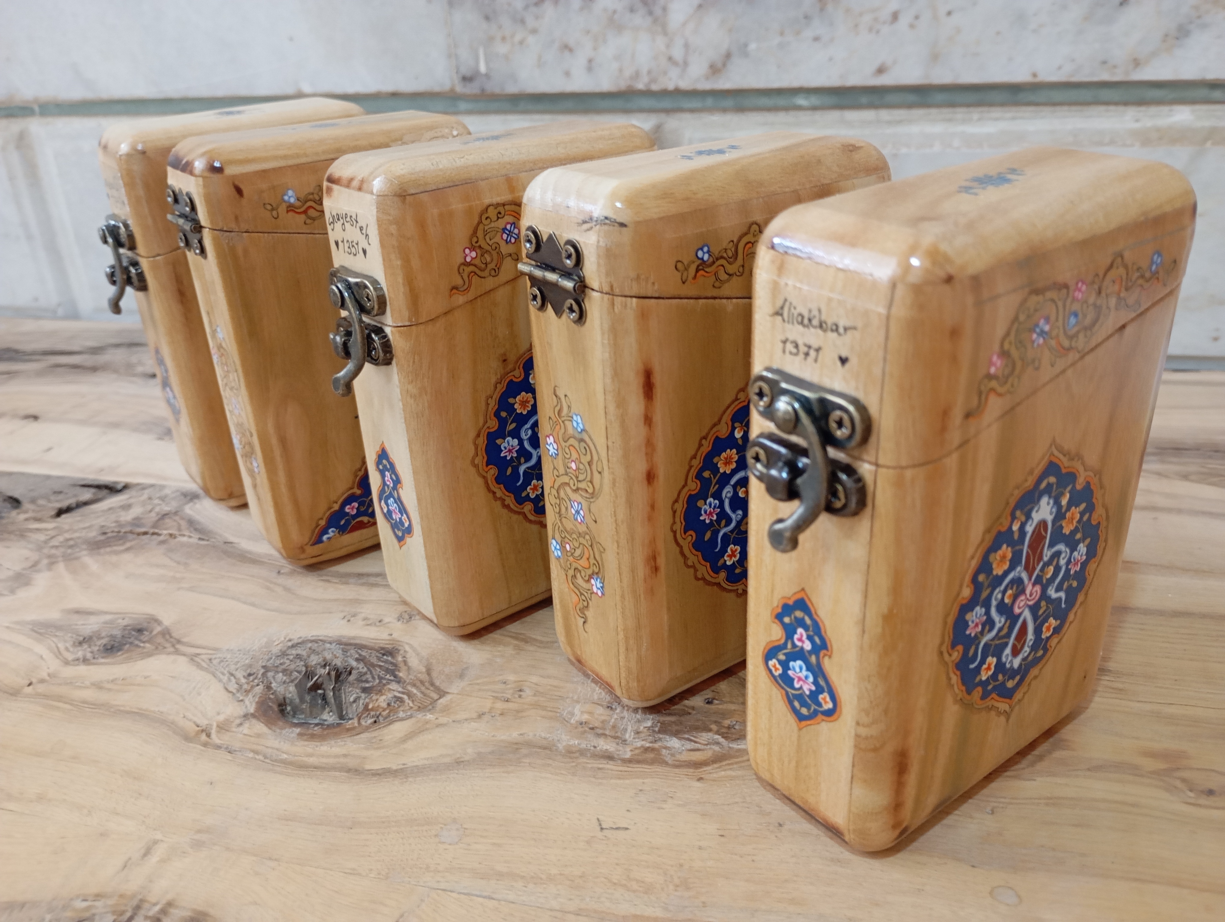 جعبه پاسور تکی تذهیب کاری