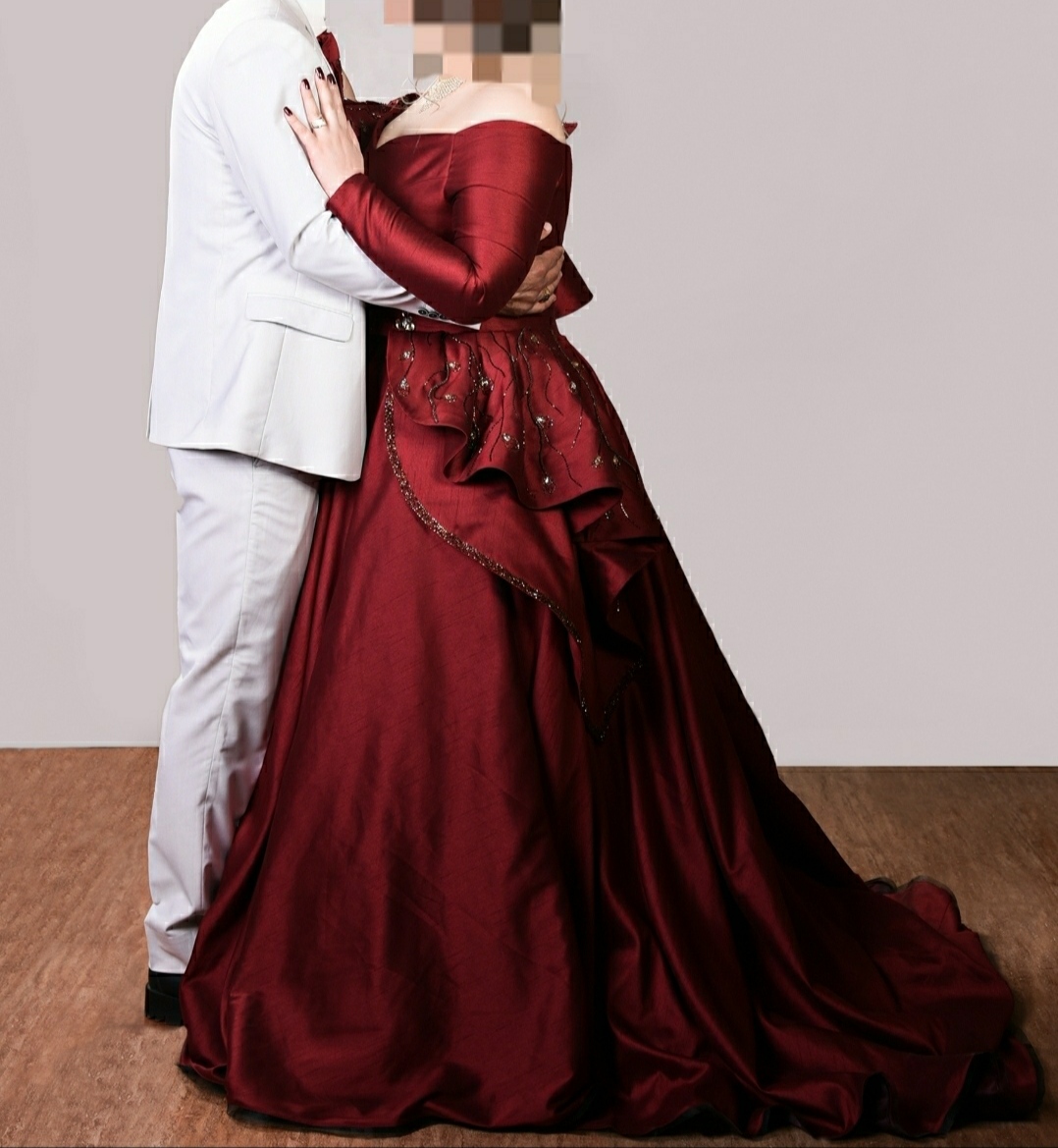 لباس عروس زرشکی