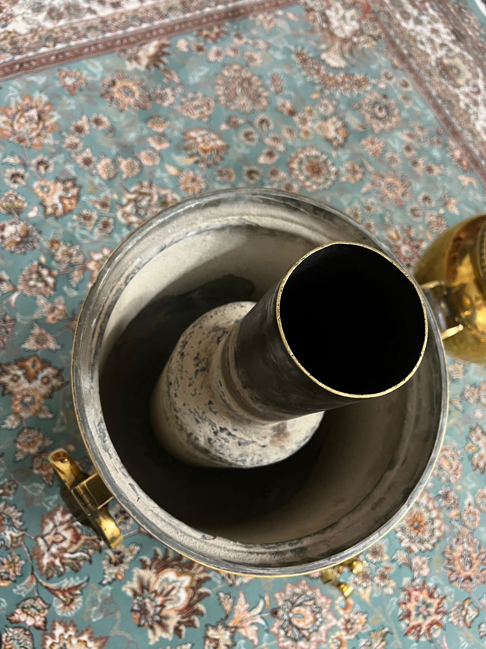 سماور عتیقه قدیمی ذغالی روس