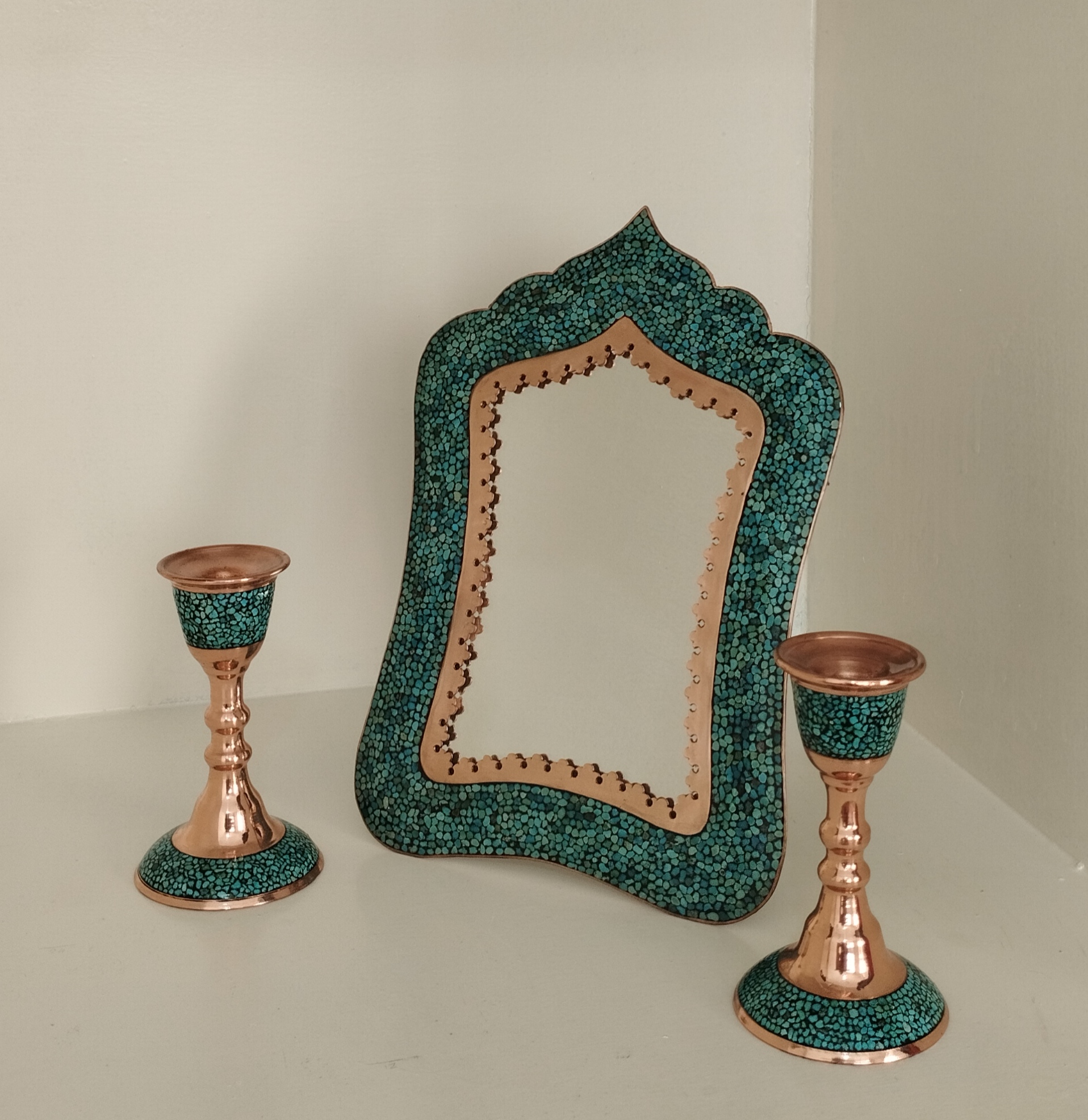 فیروزه کوبی صنایع دستی اصفهان 
