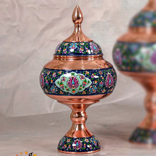 شکلات خوری درب دار مس پرداز