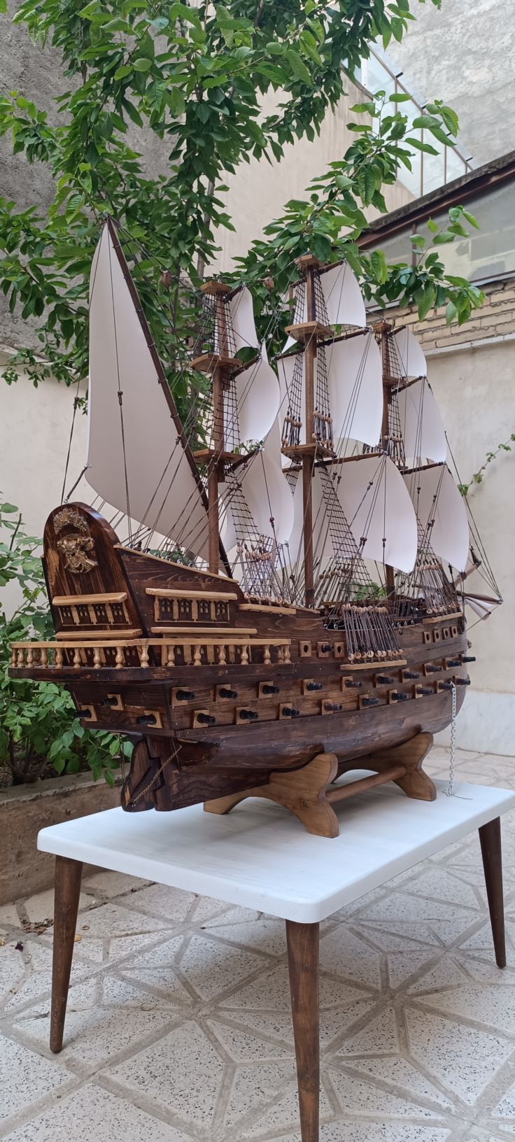 ماکت کشتی چوبی