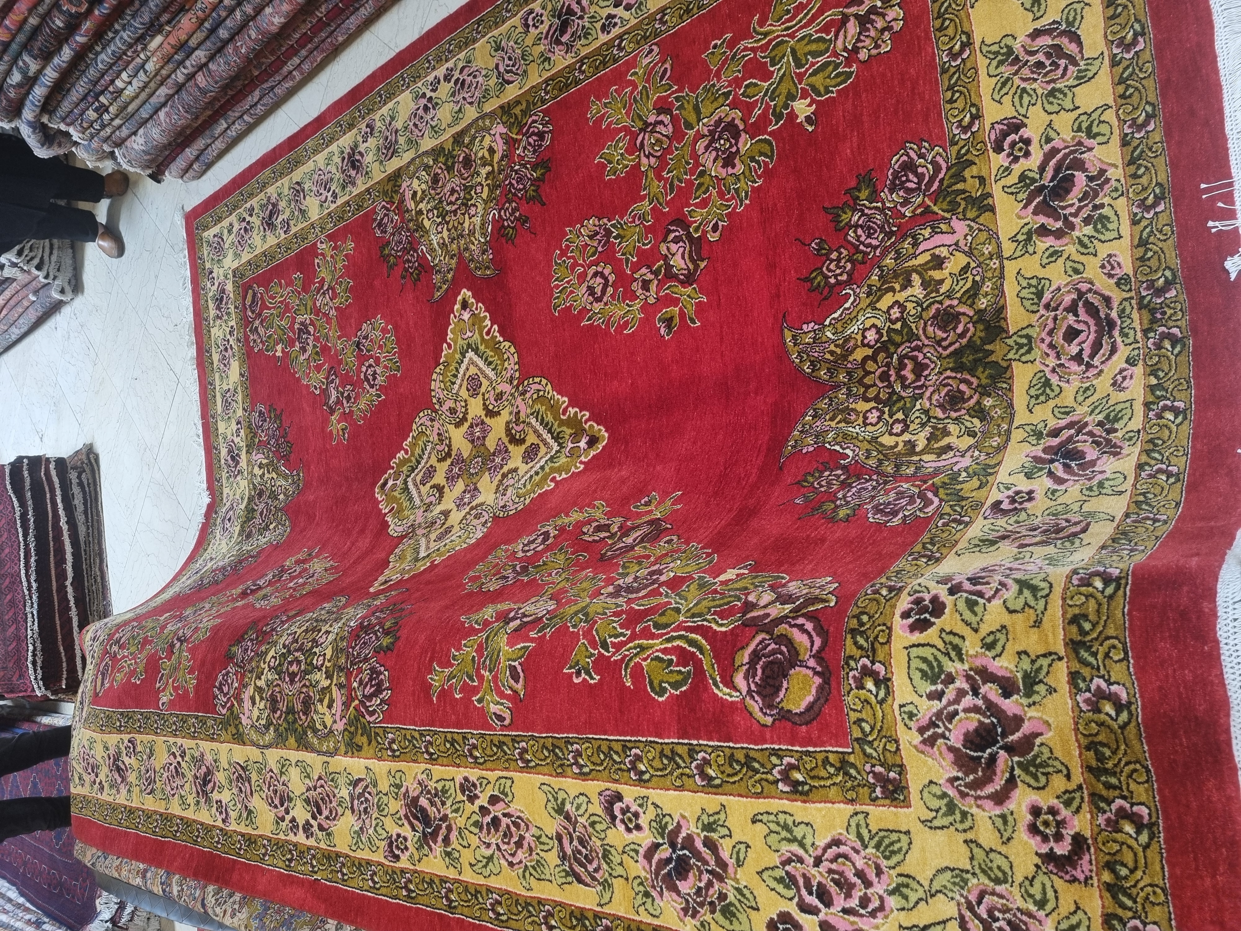 یک جفت فرش دستبافت قشقایی ۹متری 