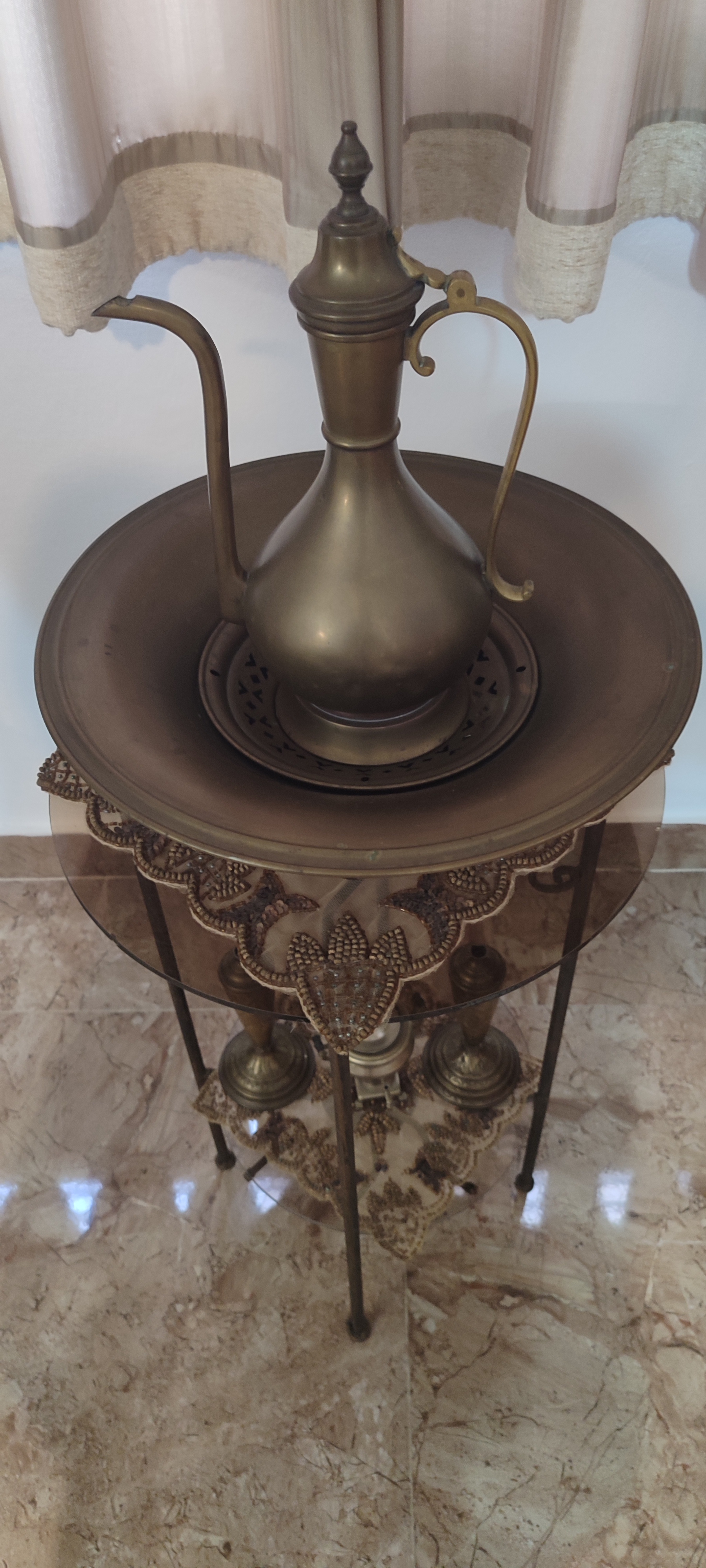 ست لگن مسی قدیمی آنتیک قدمت صدسال