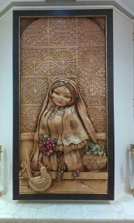 کتیبه هنری سفالی 