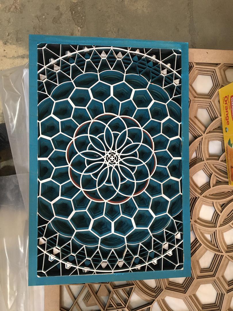 تابلو سه بعدی چوبی 