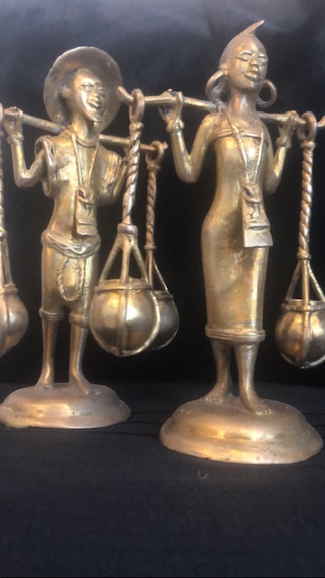مجسمه فلزی دست ساز آفریقایی 