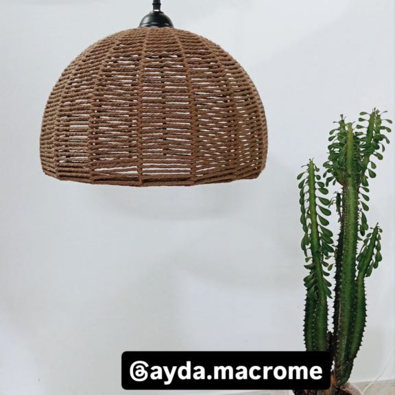 لوستر و آباژور مکرومه