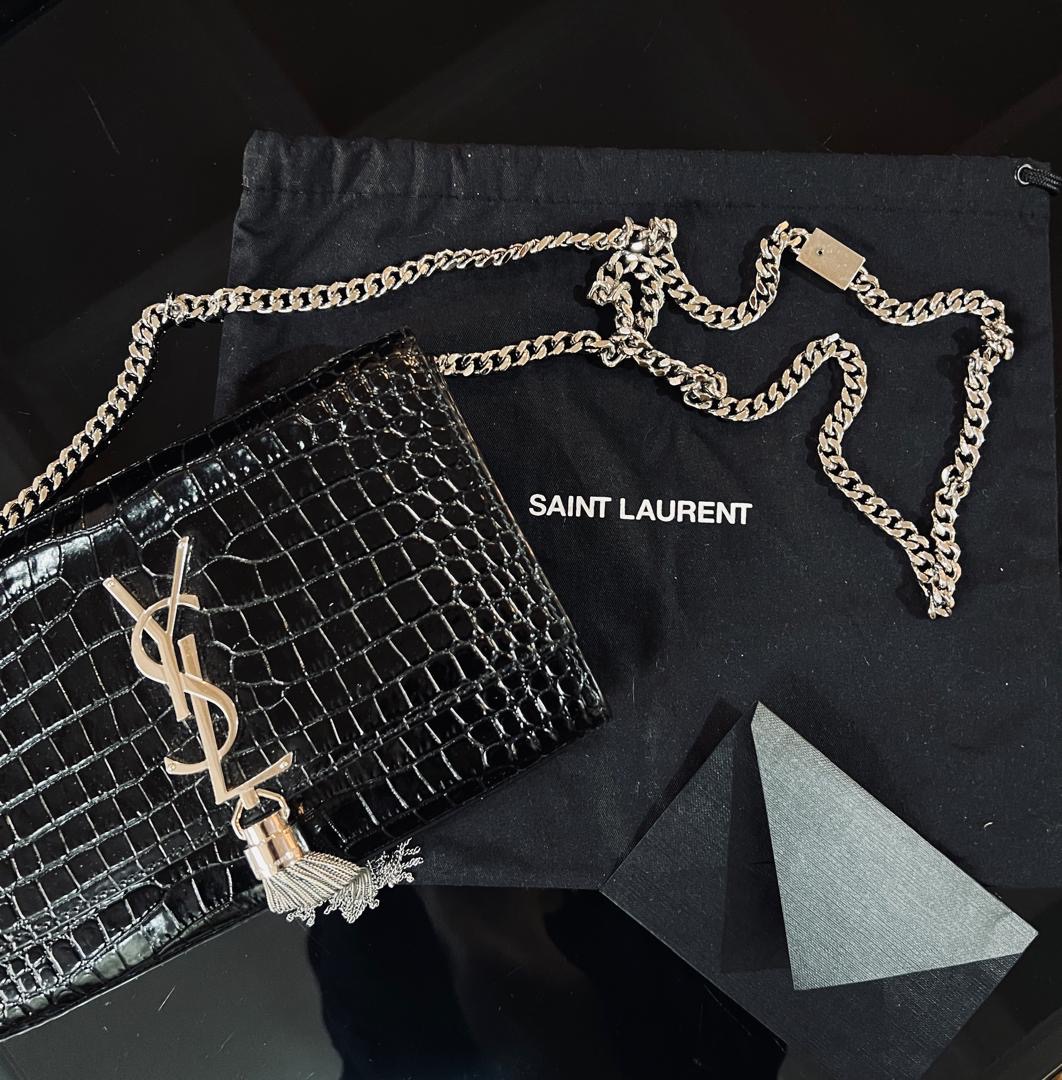 کیف برند ysl پوست کروکودایل