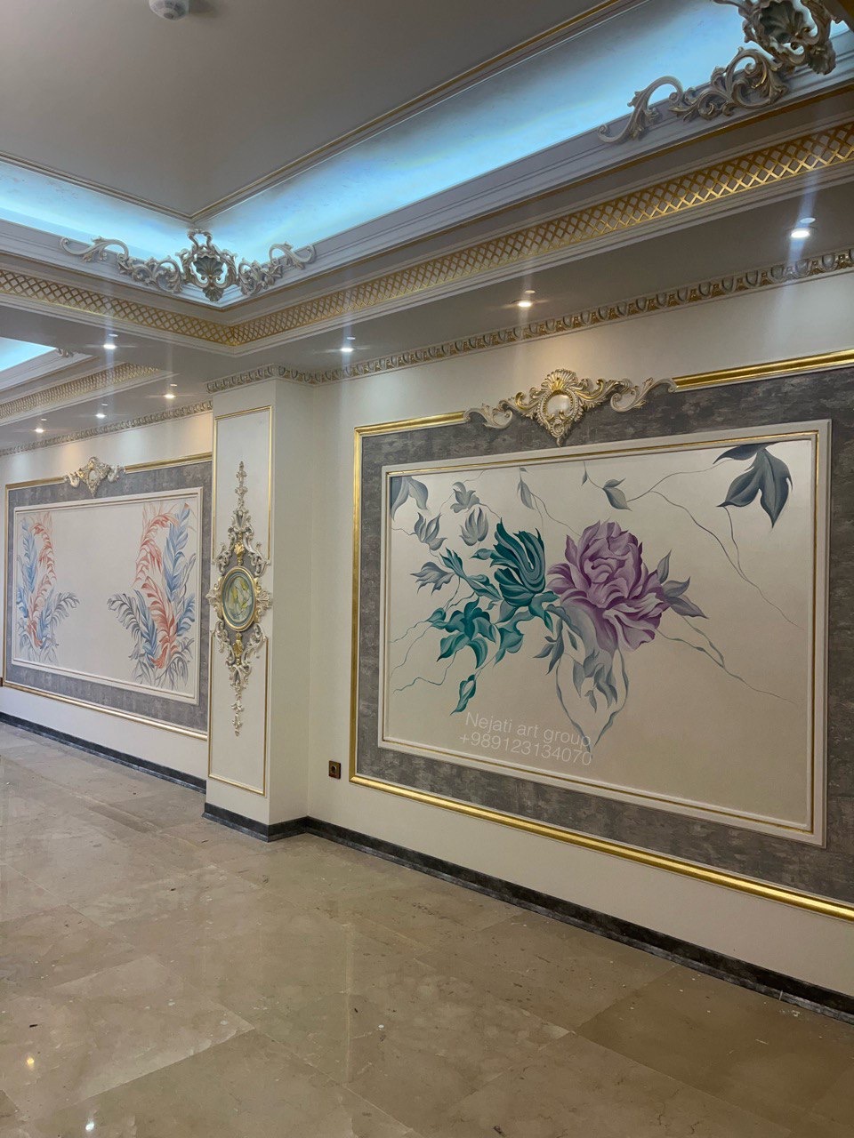 پتینه ، موتیف ، نقاشی دکوراتیو ، ورق طلا