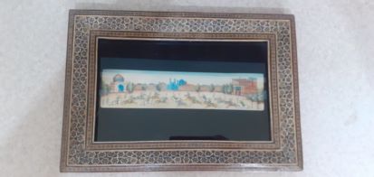 تابلو مینیاتوری بر روی عاج فیل