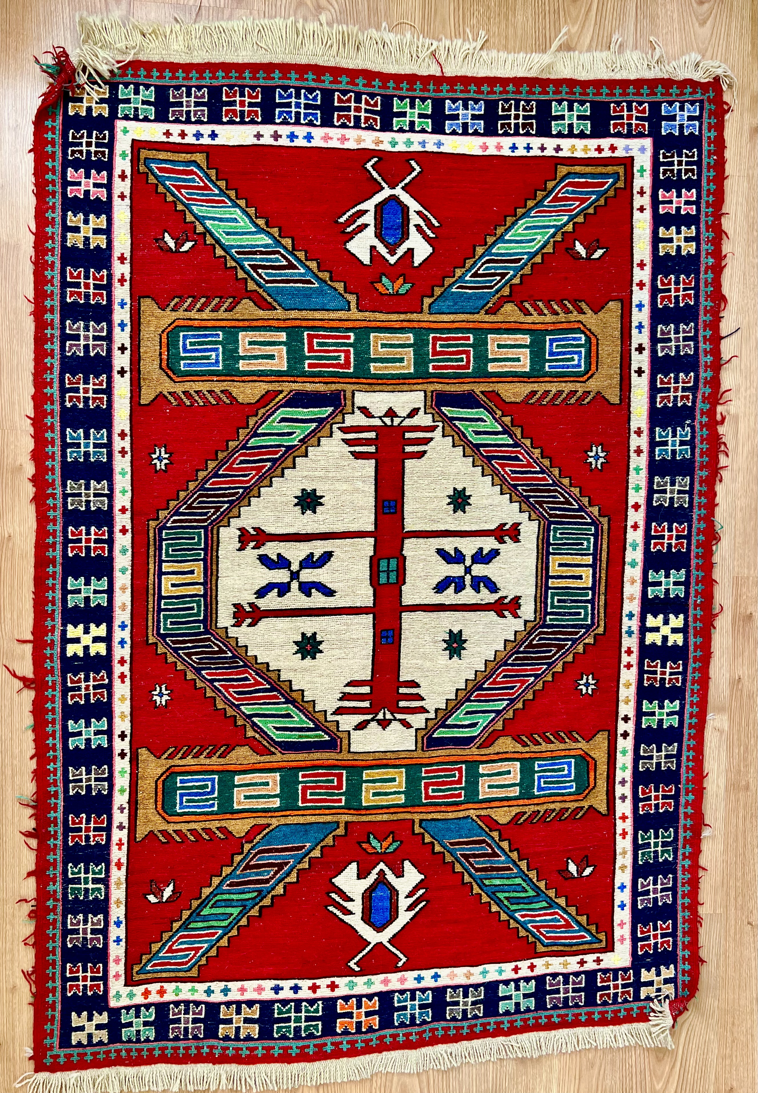 گلیم دستباف سنتی ترکی /قفقازی 