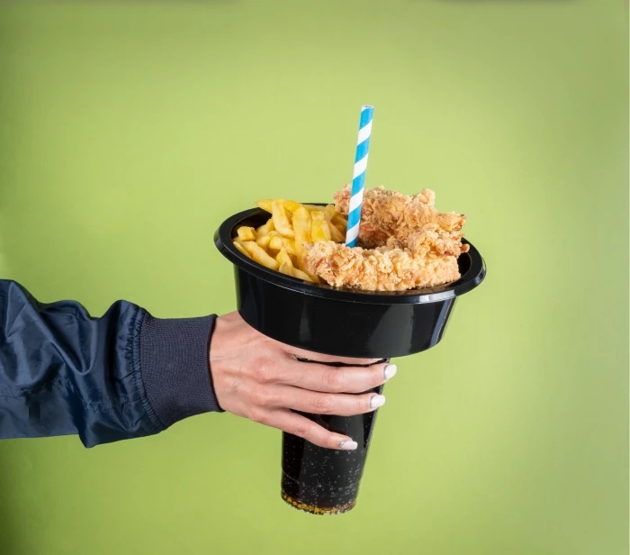 ظرف سوخاری و فست فود