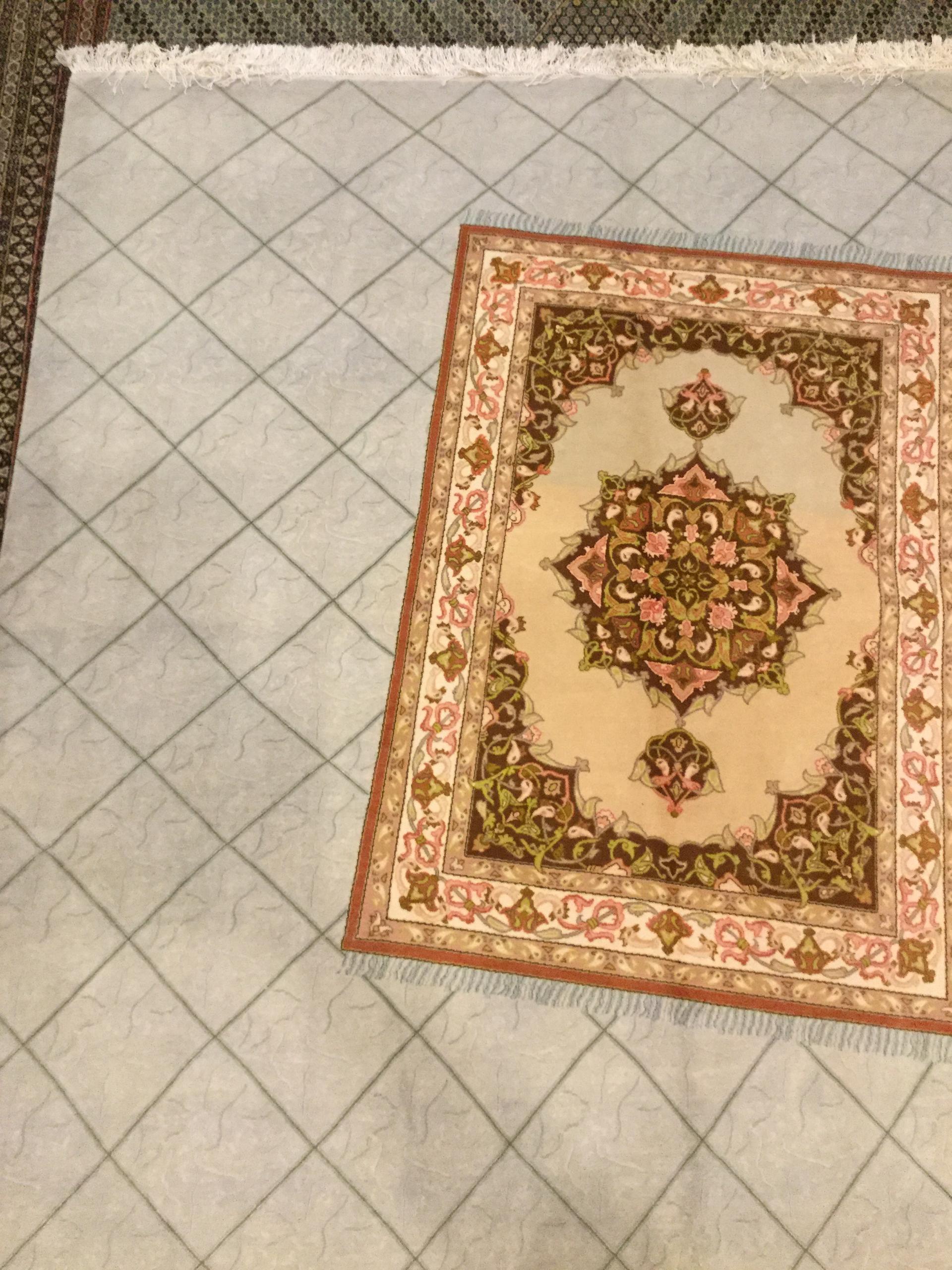 فرش ابریشم رسام عرب زاده