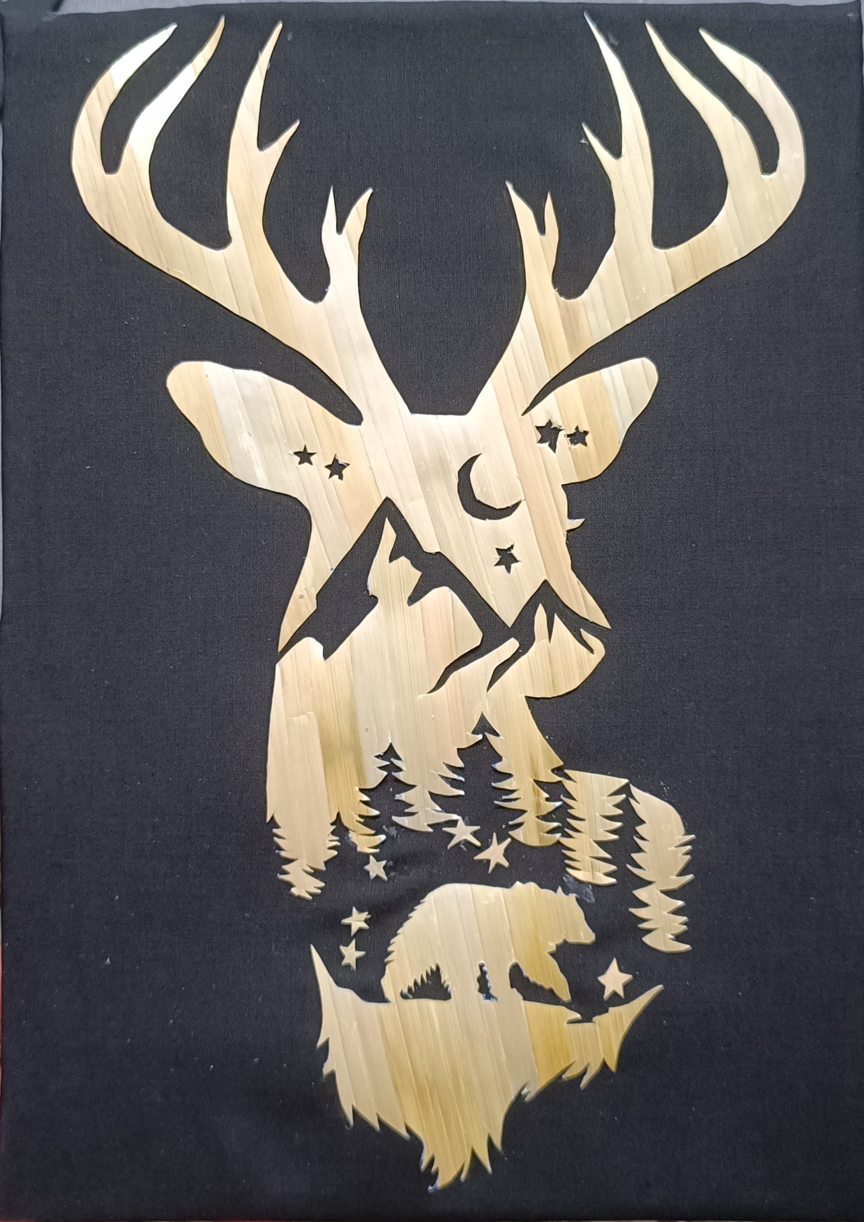 تابلوهای معرق با ساقه گندم