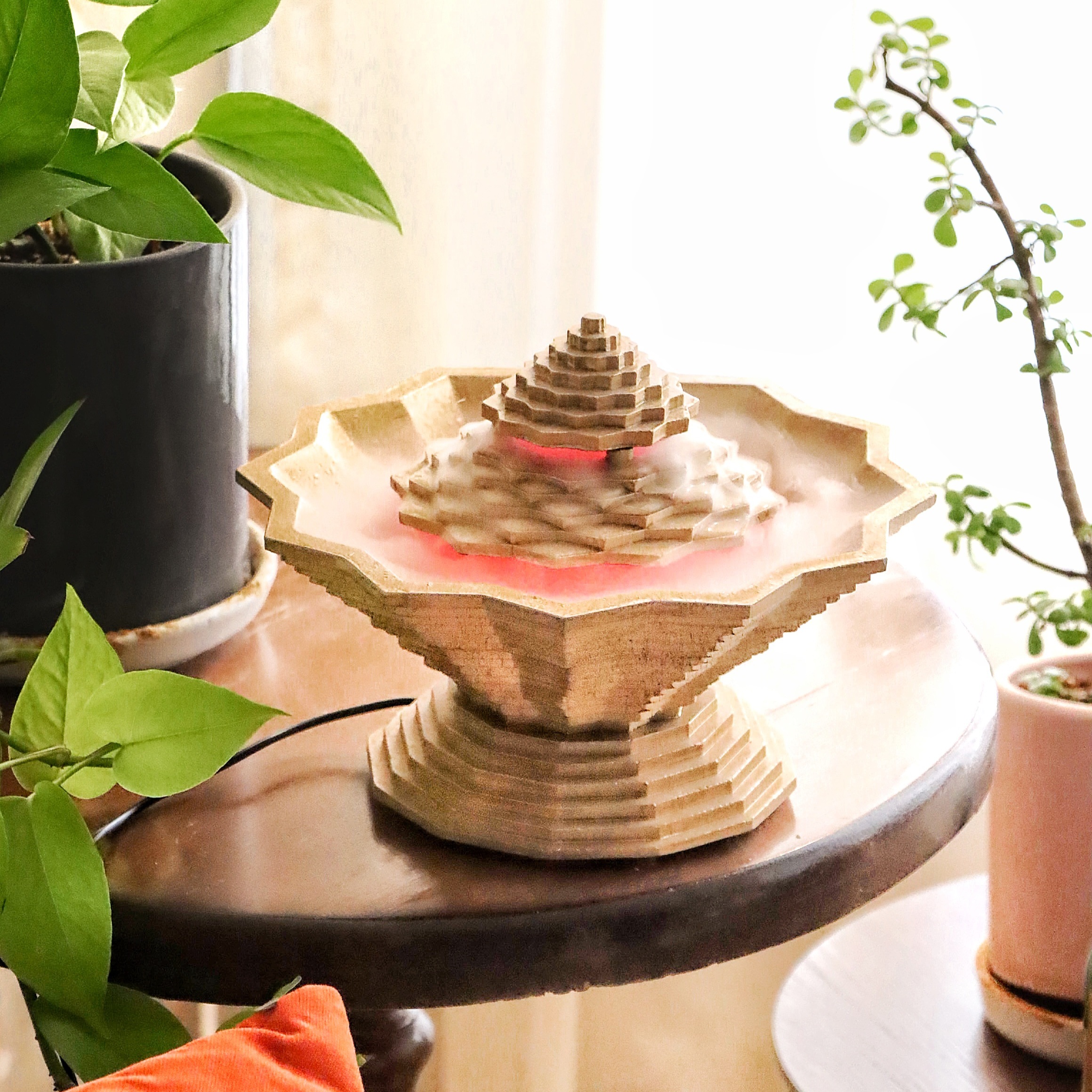 آبنما رومیزی بخار آب سرد دکوری چراغ خواب