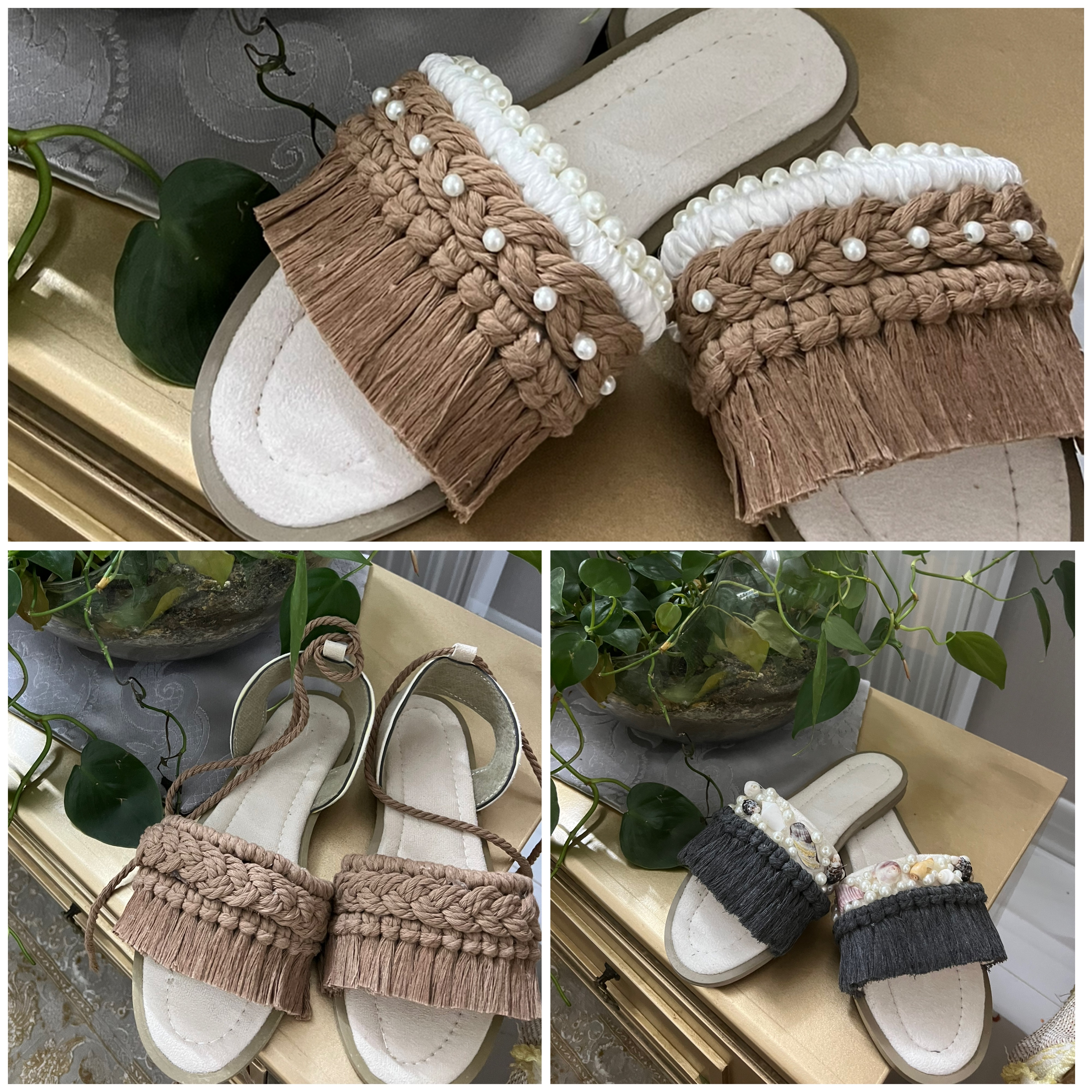 کیف و صندل مکرومه