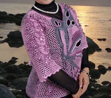 جدیدترین بلوز ایرلندی با طراحی خودم 