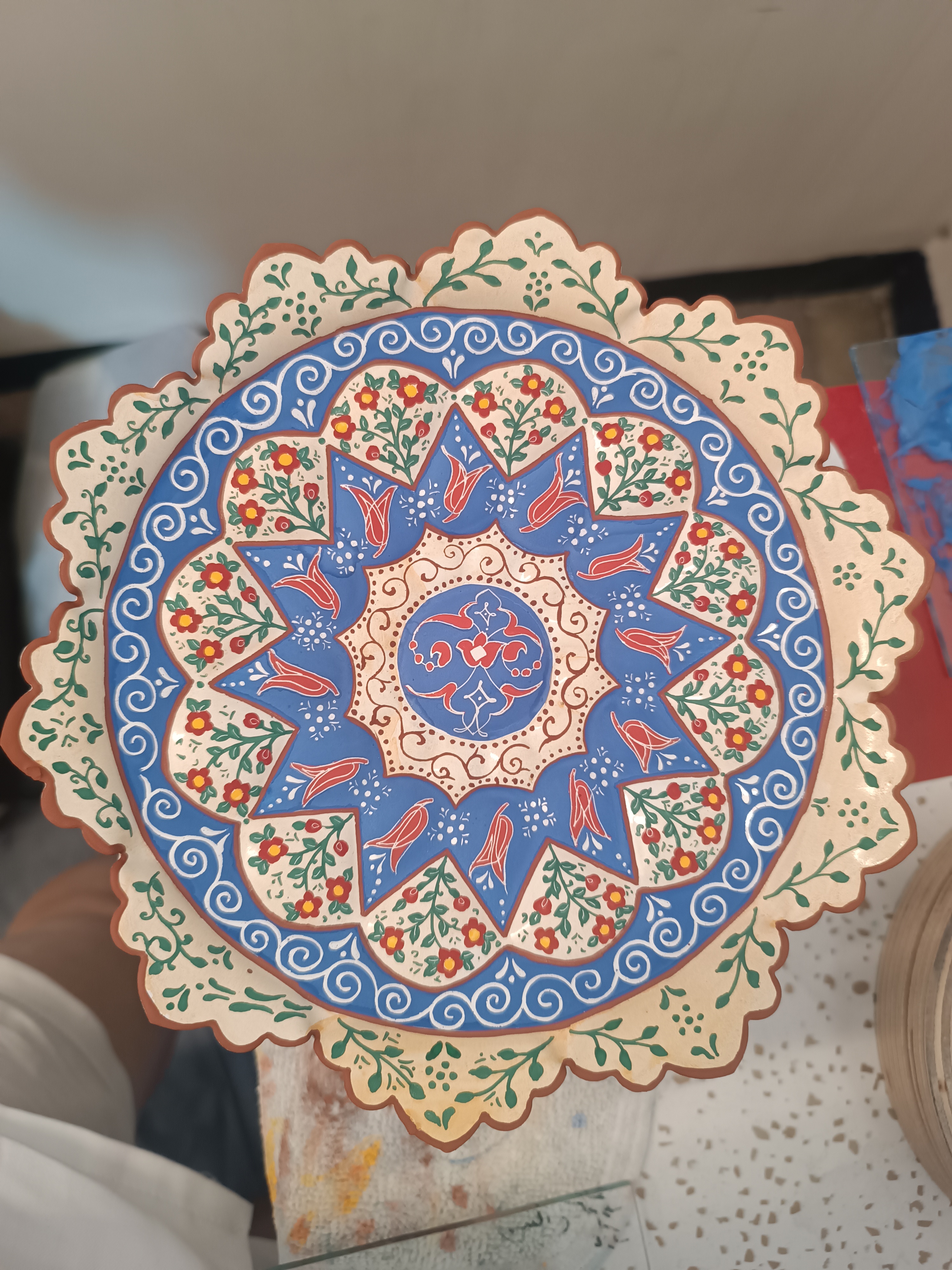 میناکاری روی مس نقاشی شیرازی 