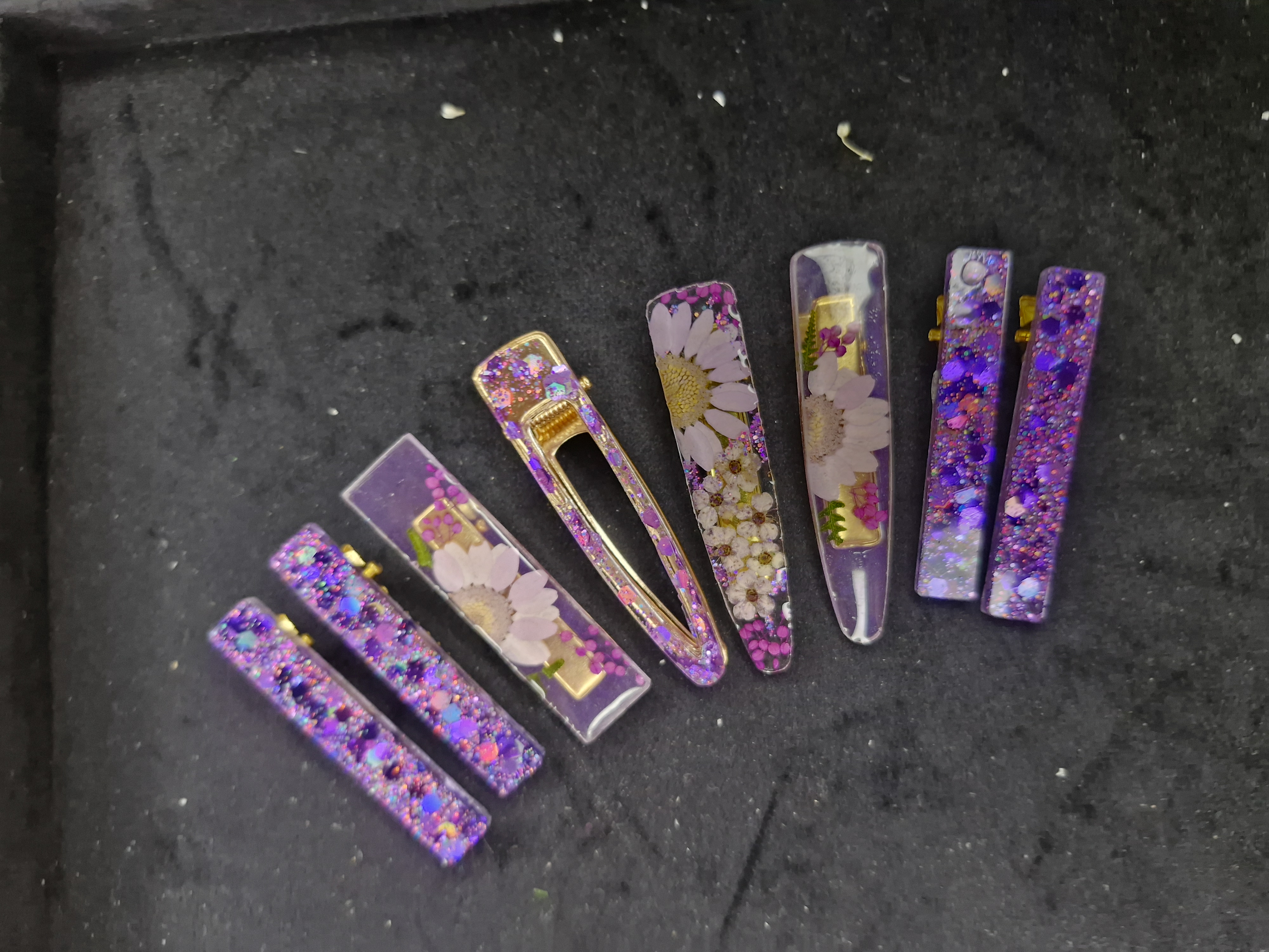 گیره زیبای رزینی 