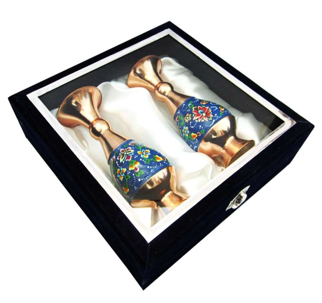 گلدان میناکاری مسی