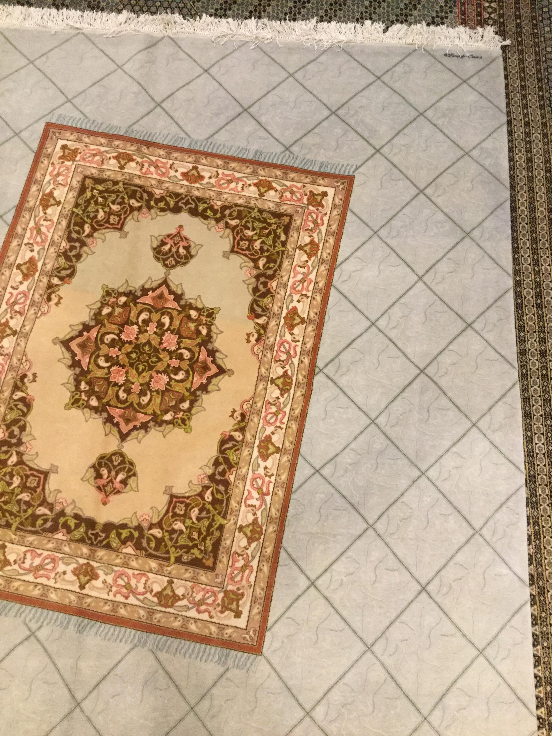 فرش ابریشم رسام عرب زاده