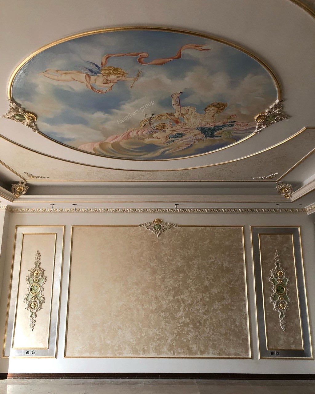 پتینه ، موتیف ، نقاشی دکوراتیو ، ورق طلا