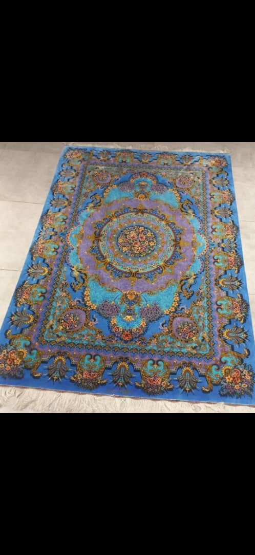 قالیچه دستباف تمام ابریشم قمی