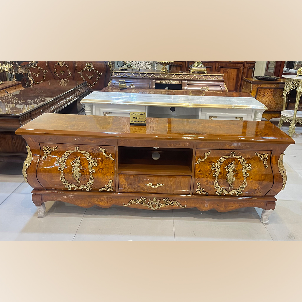 میز تلویزیون روکش ترک مازل مدل ملانیا