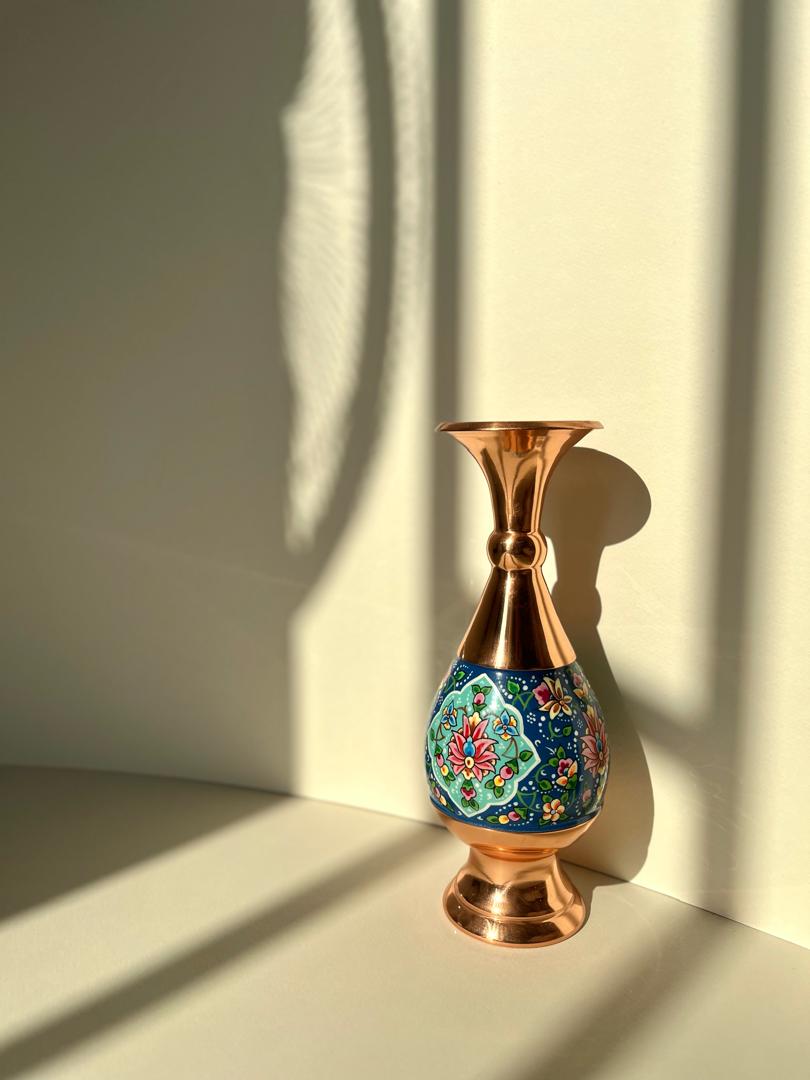 گلدان مینا کاری