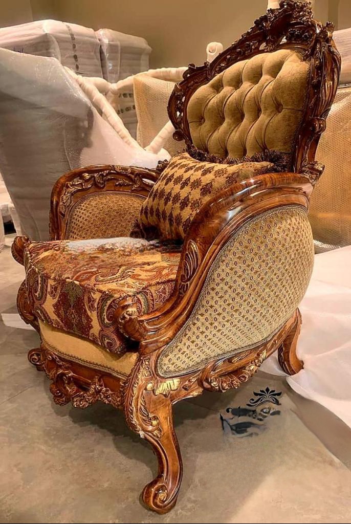 مبلمان مدل نیکو خام و بدون پارچه