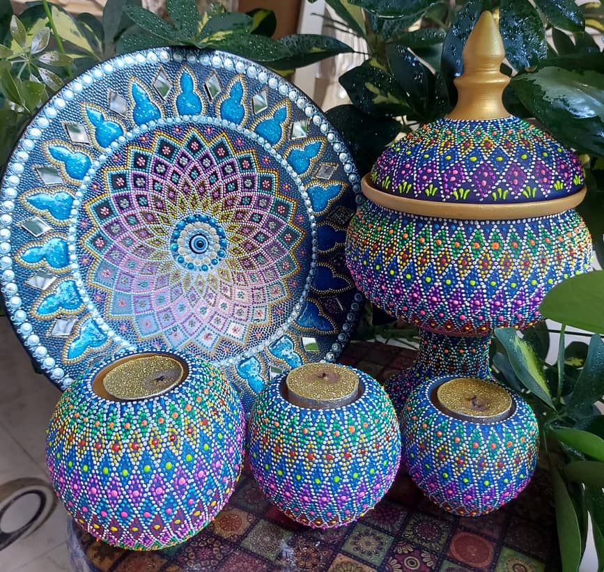 صنایع دستی مینا-Dot Mandala