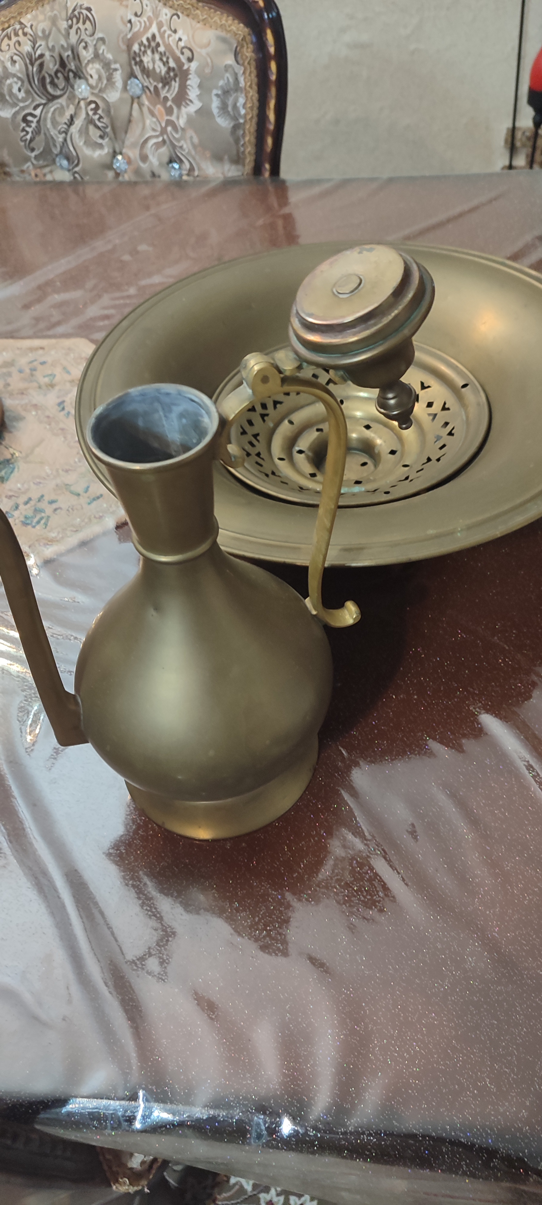 ست لگن مسی قدیمی آنتیک قدمت صدسال