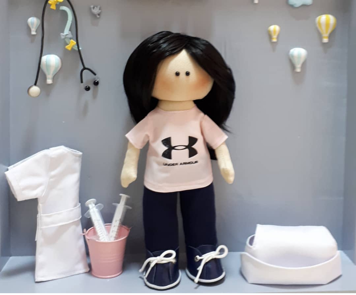 عروسک دست ساز پزشک و پرستار