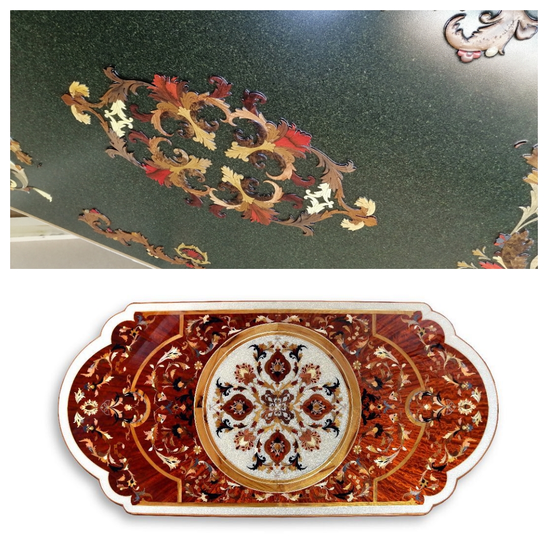 میزهای  معرق   با سنگهای نیمه قیمتی