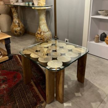 میز جلو مبلی تمام چوب