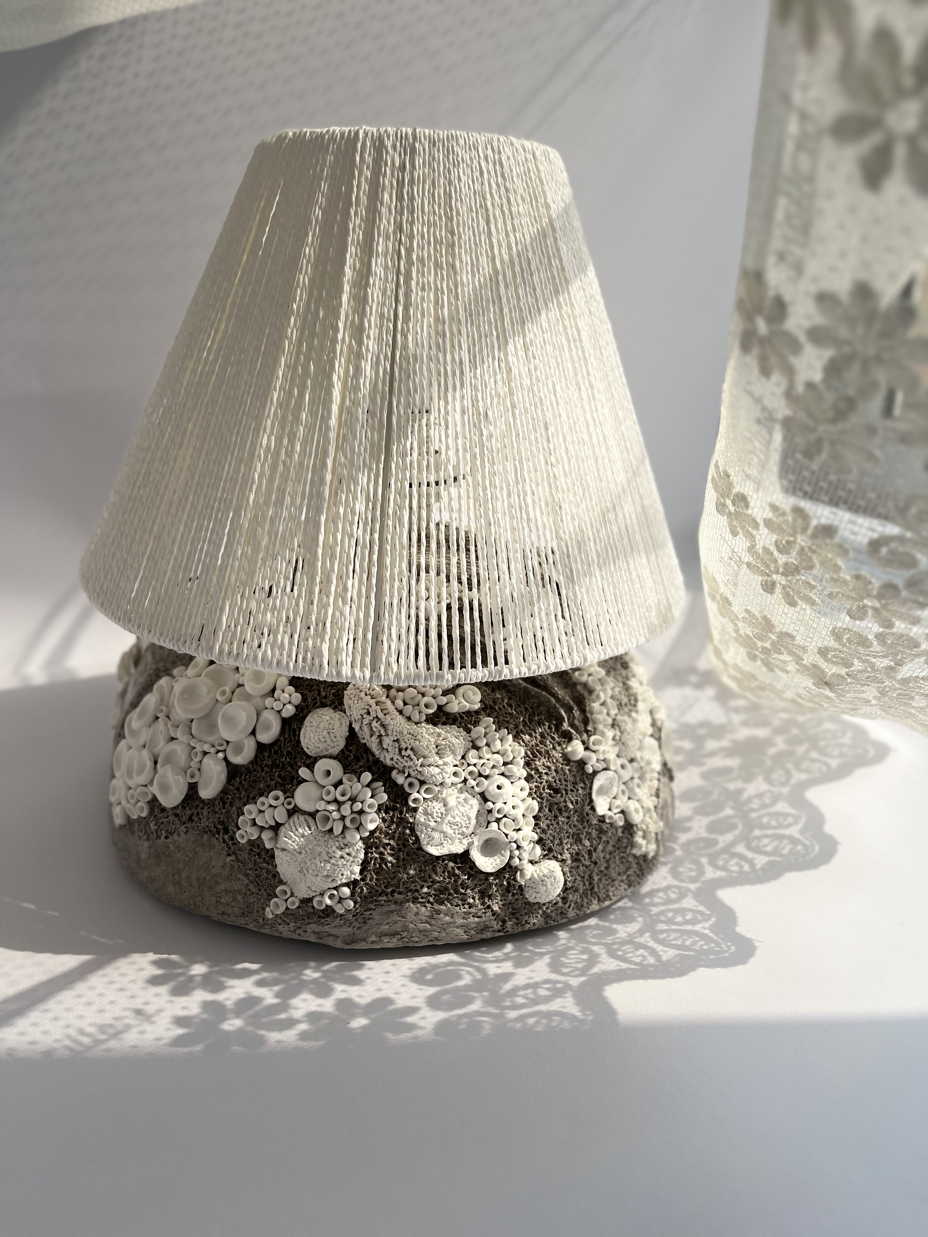 Papier-mâché lampshade