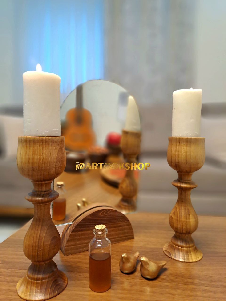 جاشمعی و استند چوبی شیک