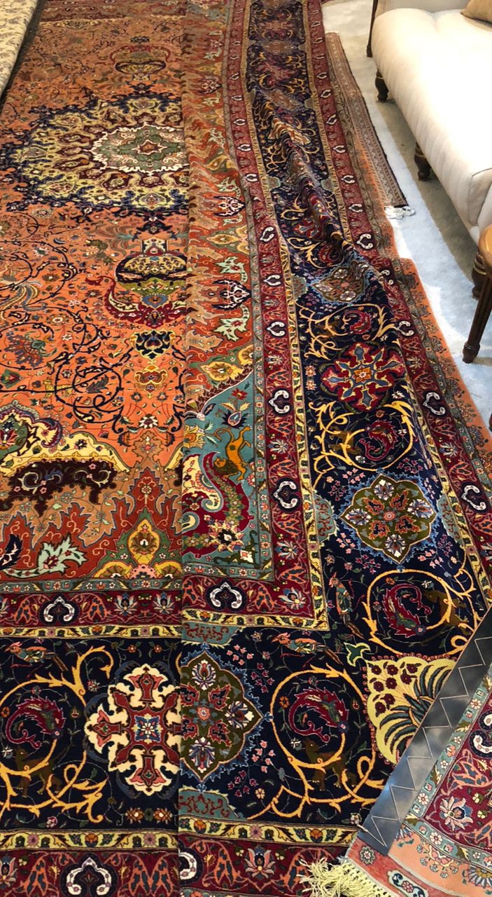 فرش دستباف تبریز و نایین ۲۴ متری