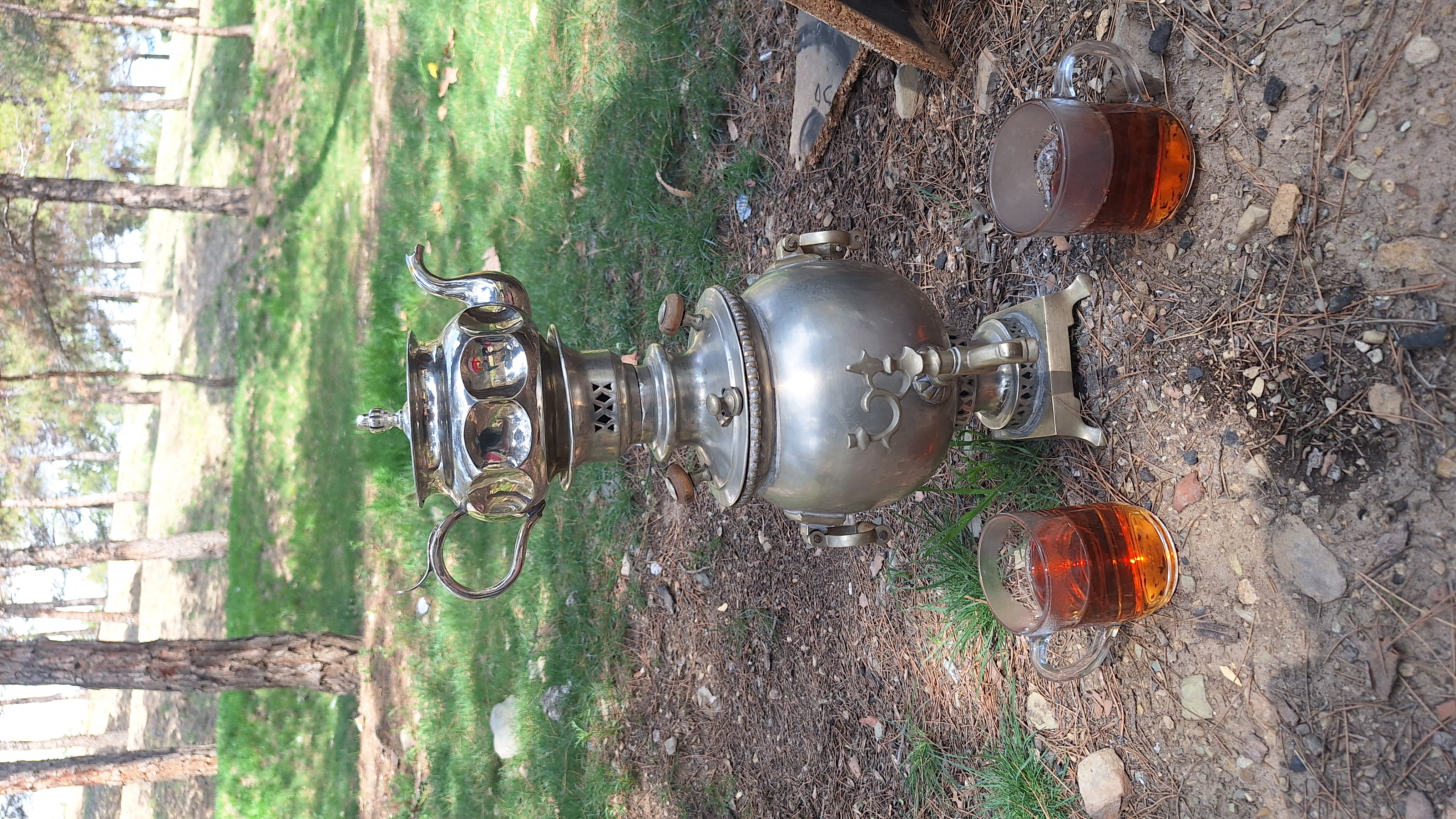 سماور زغالی قدیمی عتیقه