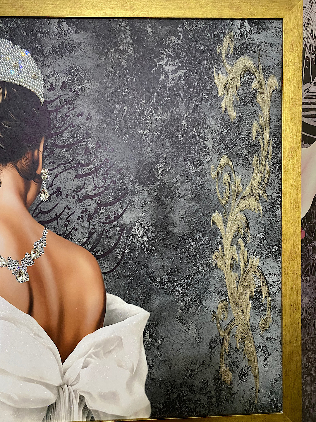 تابلو دکوراتیو برجسته نگین کاری شده