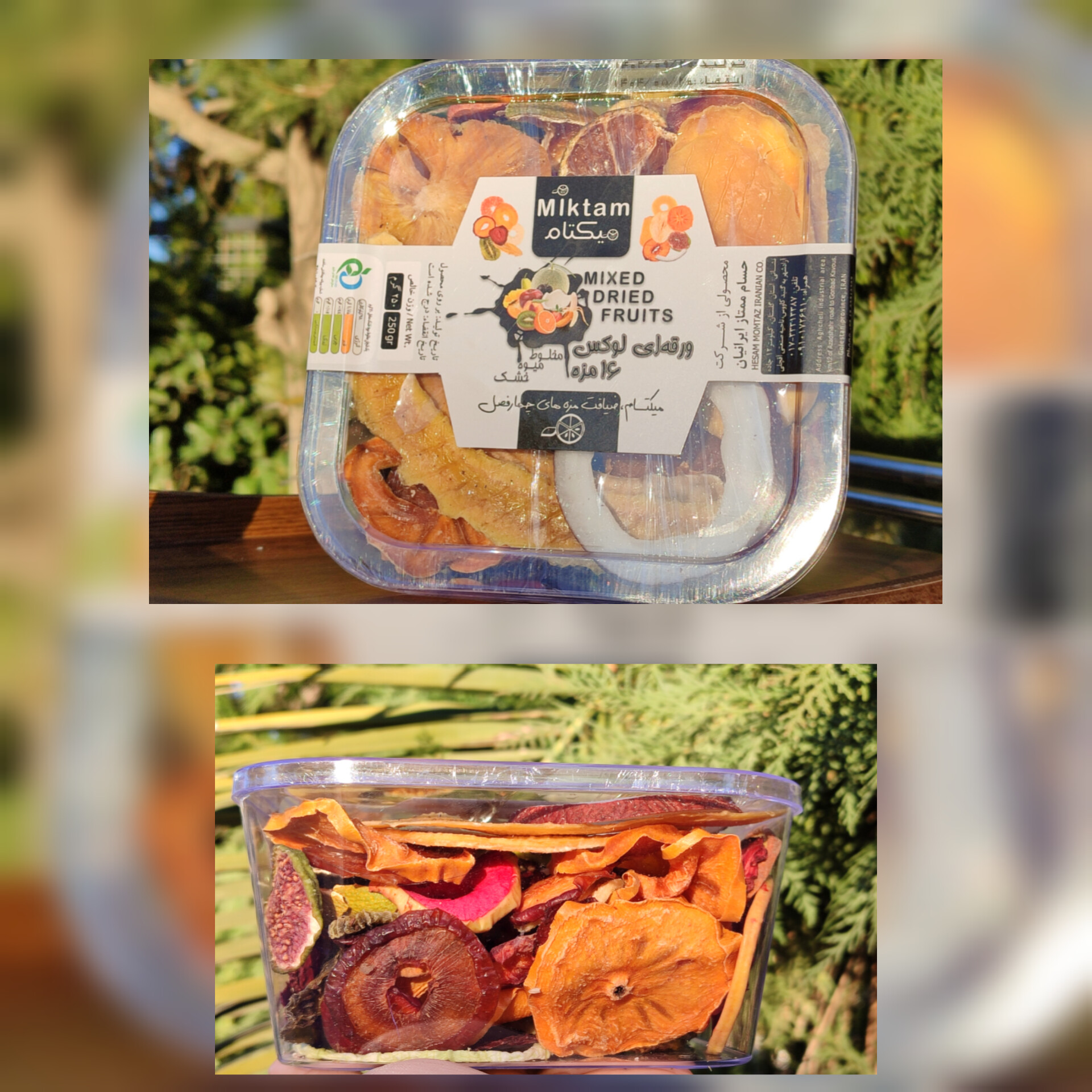 انواع میوه خشک