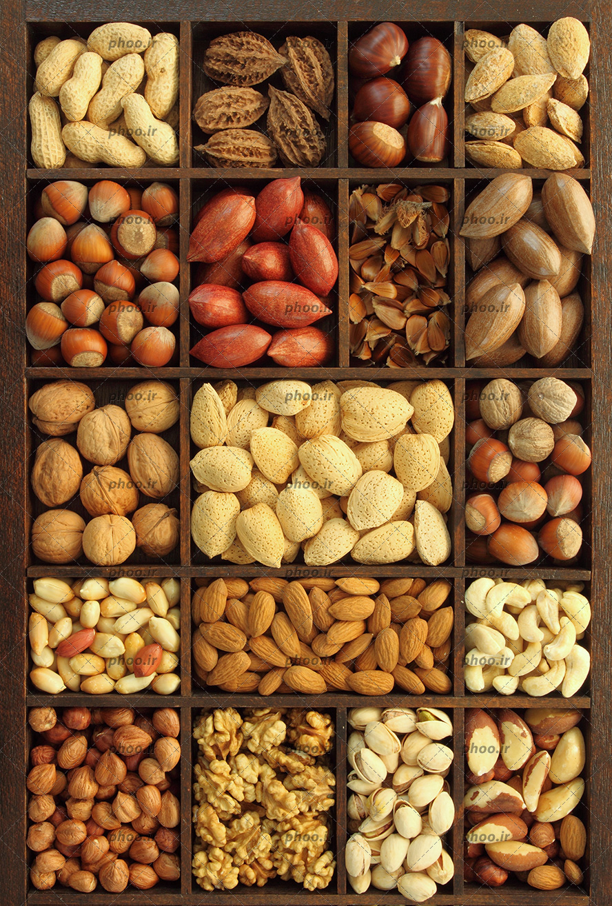 اجیل درجه یک پسته بادام 