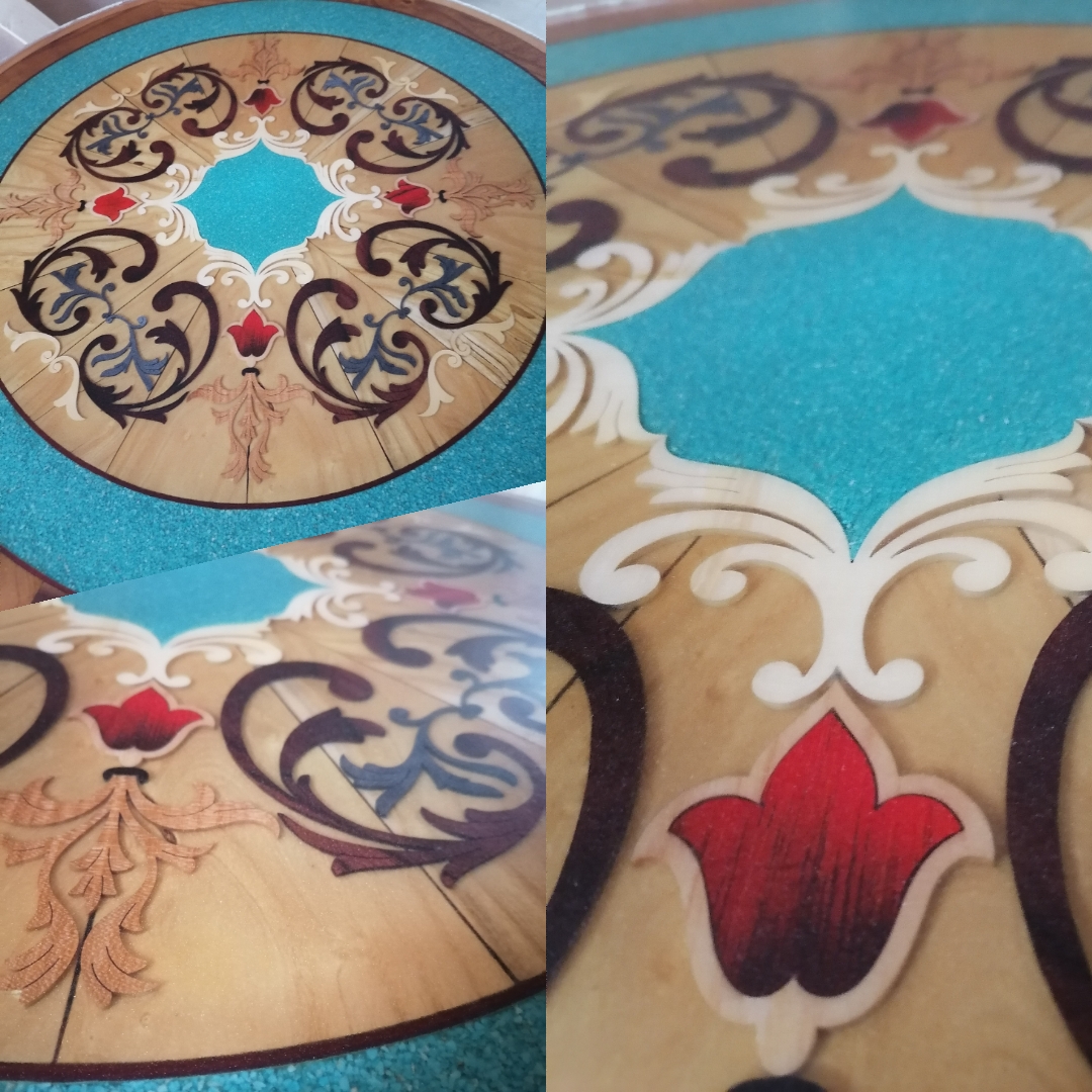 میزهای  معرق   با سنگهای نیمه قیمتی