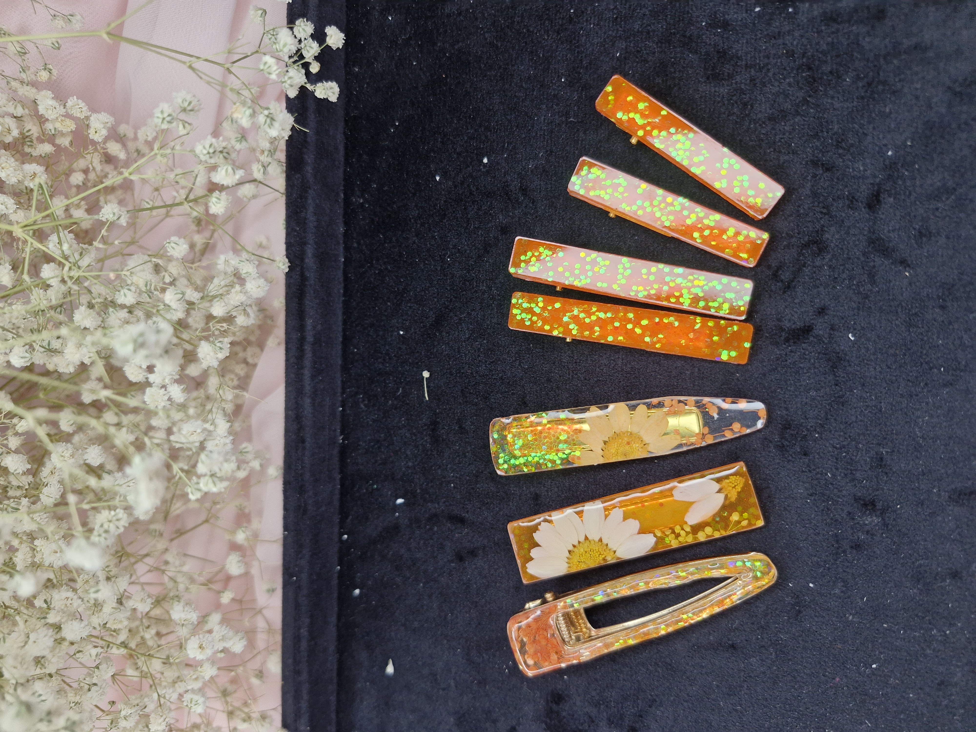 گیره زیبای رزینی 